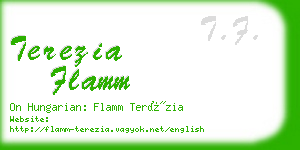 terezia flamm business card